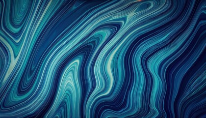 Aufkleber - mesmerizing blue and teal abstract wave pattern, perfect for modern design projects, digital art backdrops, or branding visuals