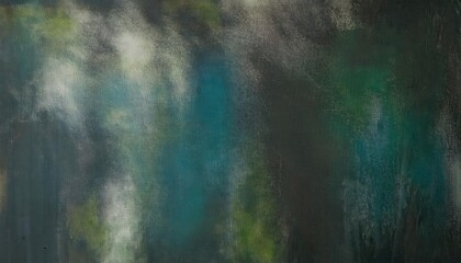 Poster - abstract textured blur of green and teal hues with light gradients, perfect for minimalist decor, background, or creative designs