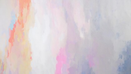 Poster - abstract pastel gradient texture with soft brush strokes in warm pink, peach, and cool gray tones, ideal for modern minimalist decor

