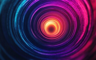 Poster - Vibrant abstract swirl of colors creating a mesmerizing circular pattern.