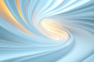 Poster - Soft blue and white swirls create a calming abstract pattern in a light-filled space