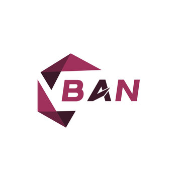 BAN creative minimalist letter logo. BAN unique vector initials alphabet letter logo design