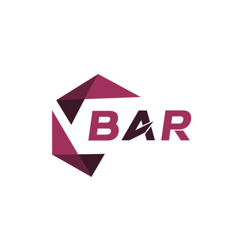 BAR creative minimalist letter logo. BAR unique vector initials alphabet letter logo design