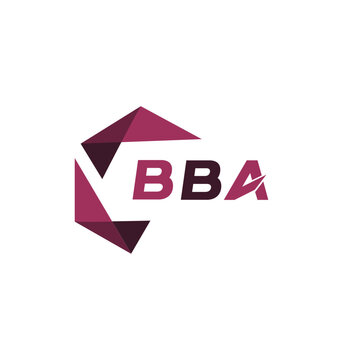 BBA creative minimalist letter logo. BBA unique vector initials alphabet letter logo design