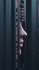 Poster - Digital transformation event symbolic representation of ai in technology abstract environment close-up view