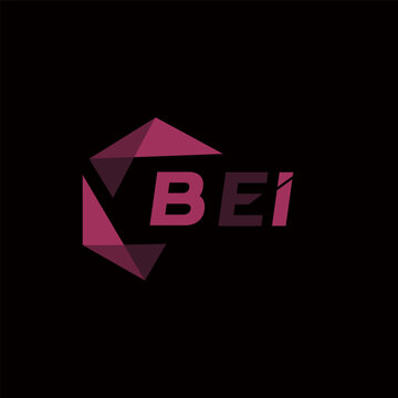 BEI creative minimalist letter logo. BEI unique vector initials alphabet letter logo design