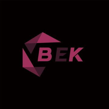 BEK creative minimalist letter logo. BEK unique vector initials alphabet letter logo design