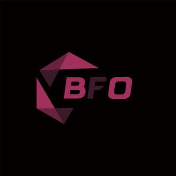 BFO creative minimalist letter logo. BFO unique vector initials alphabet letter logo design