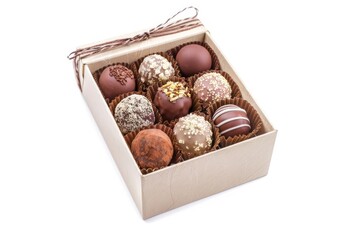 Wall Mural - Chocolate truffles box confectionery football