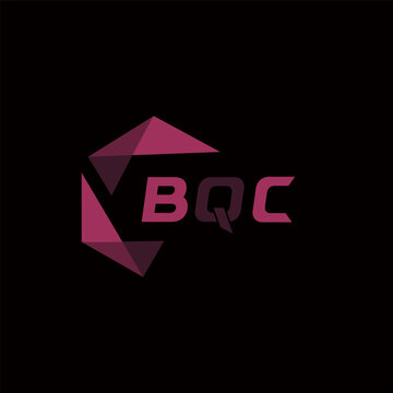 BQC creative minimalist letter logo. BQC unique vector initials alphabet letter logo design