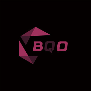 BQO creative minimalist letter logo. BQO unique vector initials alphabet letter logo design