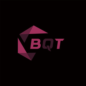 BQT creative minimalist letter logo. BQT unique vector initials alphabet letter logo design