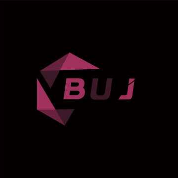 BUJ creative minimalist letter logo. BUJ unique vector initials alphabet letter logo design
