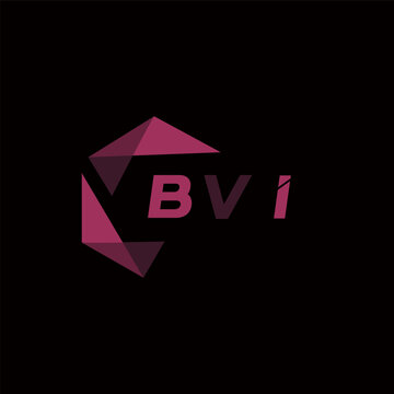 BVI creative minimalist letter logo. BVI unique vector initials alphabet letter logo design