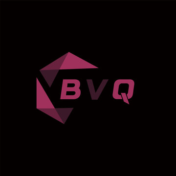 BVQ creative minimalist letter logo. BVQ unique vector initials alphabet letter logo design