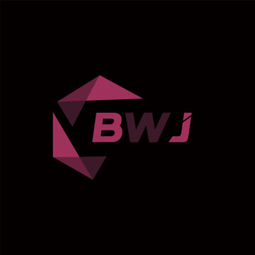 BWJ creative minimalist letter logo. BWJ unique vector initials alphabet letter logo design
