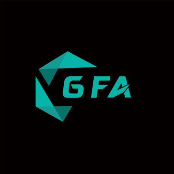 GFA creative minimalist letter logo. GFA unique vector initials alphabet letter logo design