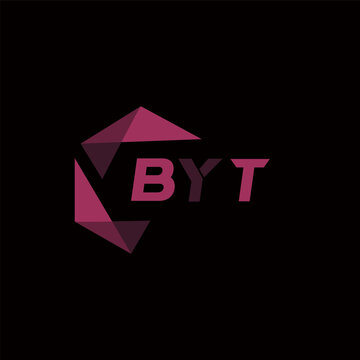 BYT creative minimalist letter logo. BYT unique vector initials alphabet letter logo design