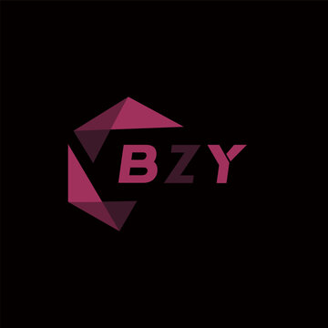 BZY creative minimalist letter logo. BZY unique vector initials alphabet letter logo design