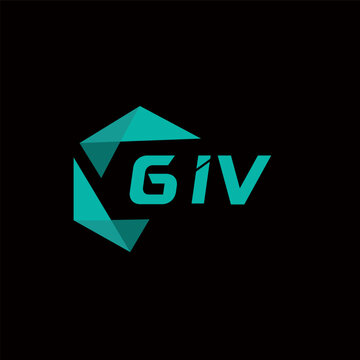 GIV creative minimalist letter logo. GIV unique vector initials alphabet letter logo design