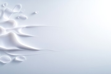 Poster - Dynamic and calming abstract white brush strokes create a serene artistic atmosphere for inspiration