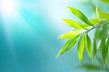 Poster - Bamboo texture background showcasing natural elegance and serenity in vibrant earthy tones and soothing lines