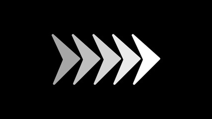 Poster - Directional arrows for overlay video layer, featuring a looping and blinking arrow for navigation
