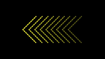 Poster - Yellow arrow loop direction concept with directional arrow sign illustration.