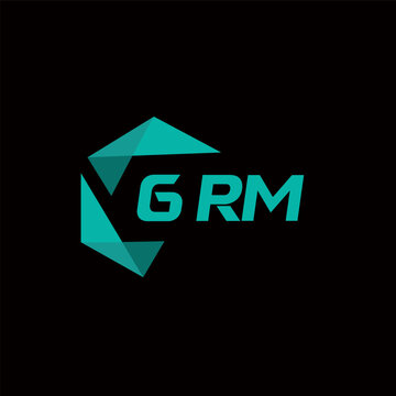 GRM creative minimalist letter logo. GRM unique vector initials alphabet letter logo design