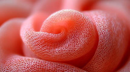A Close Up View Of A Coral Colored Textile