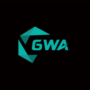 GWA creative minimalist letter logo. GWA unique vector initials alphabet letter logo design
