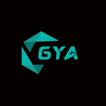 GYA creative minimalist letter logo. GYA unique vector initials alphabet letter logo design
