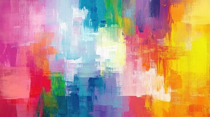 Poster - vivid abstract composition showcasing range of vibrant color palettes in graphic design featuring ample copy space