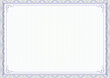© Andy - White classic retro certificate of achievement paper template with blue border