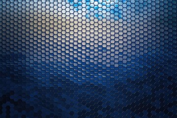 Aufkleber - Abstract hexagonal pattern with a gradient of blue tones, resembling a futuristic or technological background.