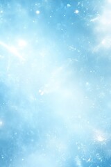 Poster - This minimalist Nordic backdrop features a light blue sky filled with abstract soft white clouds, offering an airy and elegant space ideal for text overlays and creative design projects