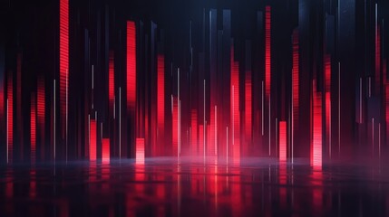 Poster - A dynamic shot of a D bar chart with animated bars rising and falling, showcasing real-time data changes and interactive data visualization.