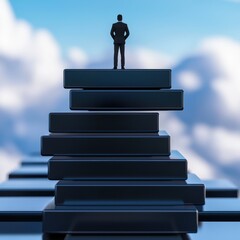 Poster - Future planning strategy business growth digital environment abstract viewpoint symbolic concept