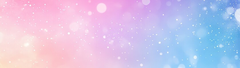 Poster - A captivating cosmic-themed background features a gradient sky blending blue, purple, and pink. Small sparkling stars are scattered throughout, creating a dreamy atmosphere for text