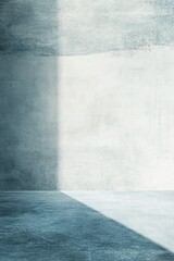 Poster - This serene Nordic-inspired background showcases a lightly textured blue wall with subtle linear patterns. The clean design offers ample negative space, perfect for text overlay