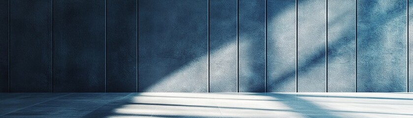 Poster - Featuring a lightly textured wall in muted blue, this serene background offers ample negative space for text overlay. The modern design highlights Nordic-inspired aesthetics and tranquility