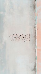Aufkleber - Aerial Urban Safety Exercise Drone-Captured Community Gathering for Earthquake Preparedness in Indian Neighborhood - Risk Management and Urban Planning Solutions