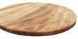 © vefimov - A sleek and stylish round wooden table. Perfect for home decor with a natural wood grain finish.