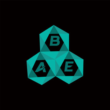 BAE creative minimalist letter logo. BAE unique vector initials alphabet letter logo design