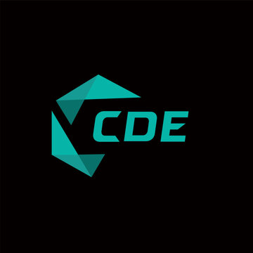 CDE creative minimalist letter logo. CDE unique vector initials alphabet letter logo design