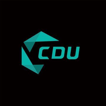 CDU creative minimalist letter logo. CDU unique vector initials alphabet letter logo design