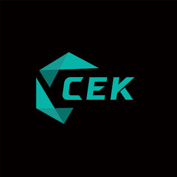 CEK creative minimalist letter logo. CEK unique vector initials alphabet letter logo design