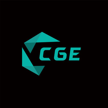 CGE creative minimalist letter logo. CGE unique vector initials alphabet letter logo design