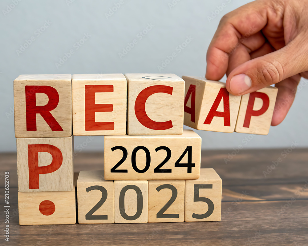 Yearly Recap Format Yearly Recap and Future Insights Stock Photo | Adobe Stock
