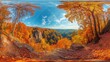 © Ruslan - Panorama of the autumn landscape. HDRI, environment map , Round panorama, spherical panorama, equidistant projection, panorama 360, 3d rendering